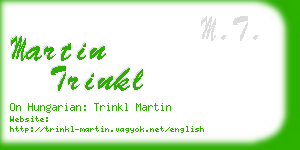 martin trinkl business card